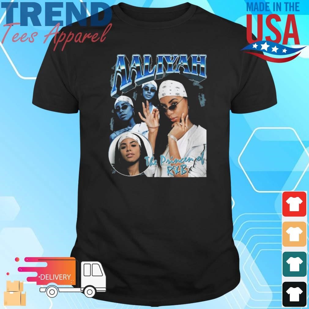 Aaliyah The Princess Of R&b Black T-Shirt