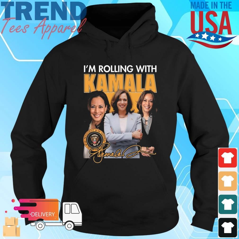 Official I'm Rolling With Kamala Harris 2024 Hoodie