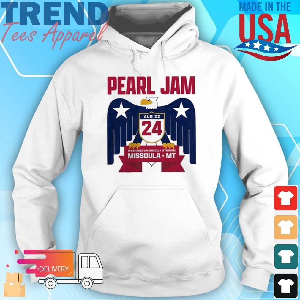 Official Pearl Jam In Missoula Montana Vote Eagle At Washington Grizzly Stadium On August 22nd 2024 Hoodie