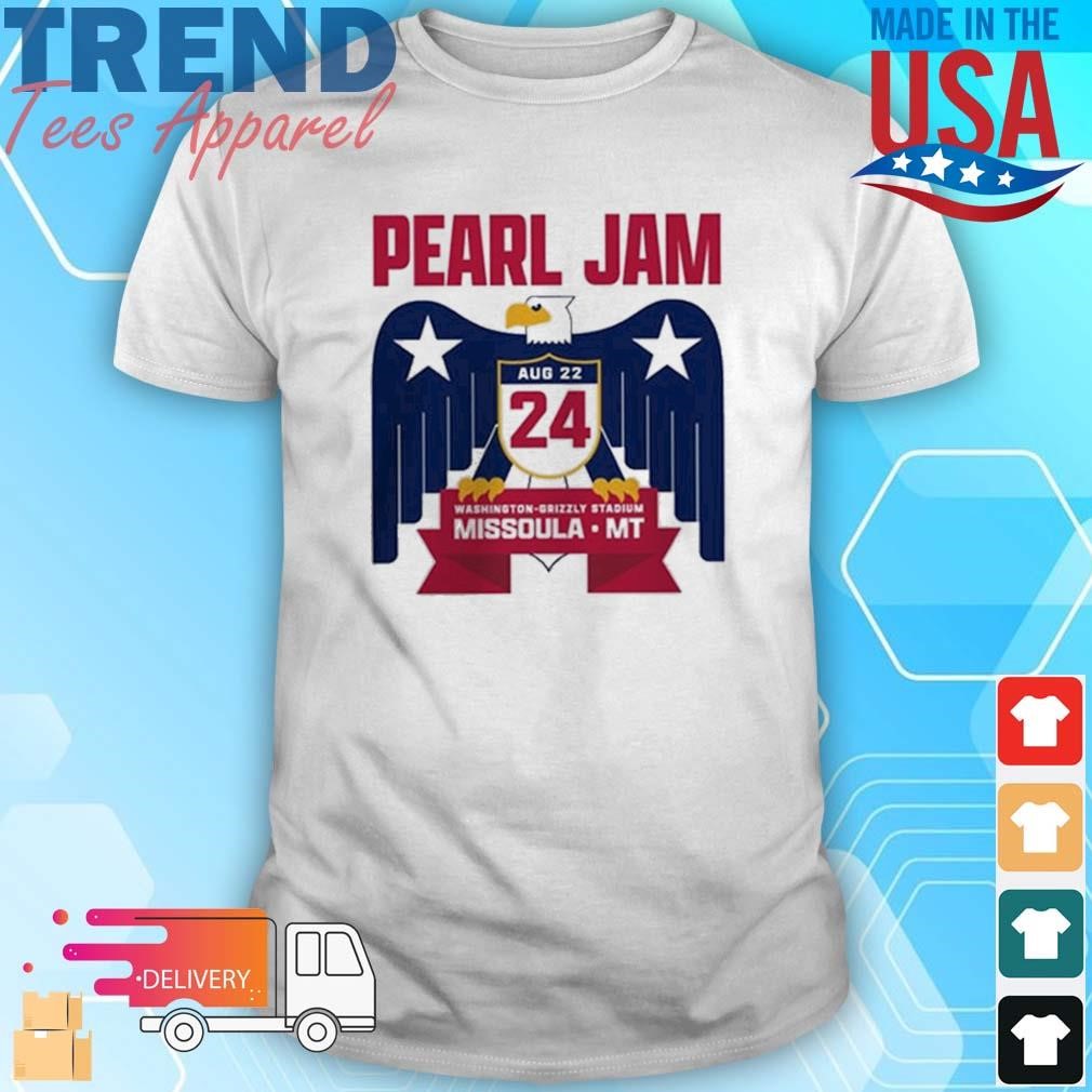 Official Pearl Jam In Missoula Montana Vote Eagle At Washington Grizzly Stadium On August 22nd 2024 Shirt